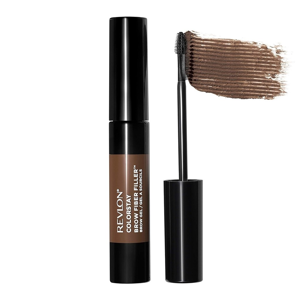 Revlon ColorStay Brow Fiber Filler Brow Gel 303 Medium Brown Instant Volume NEW
